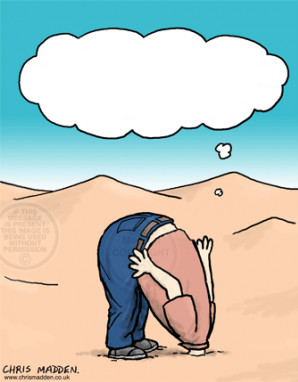 head in sand Blank Meme Template