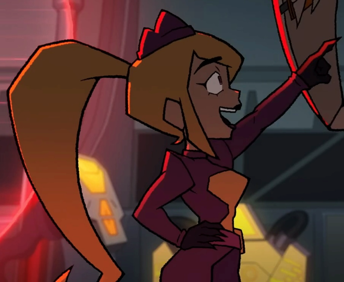 Miss Information pointing 2 Blank Meme Template
