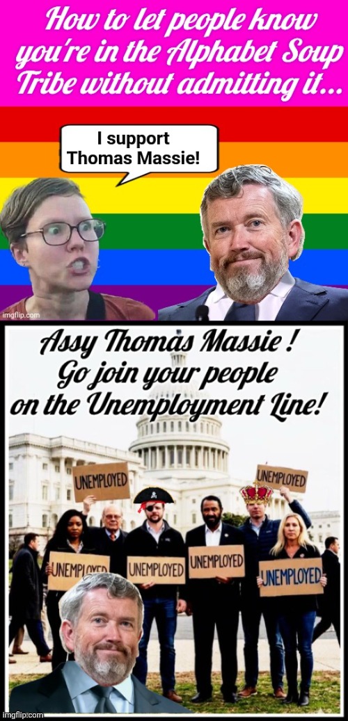 image tagged in massie supporters,massie unemployed | made w/ Imgflip meme maker