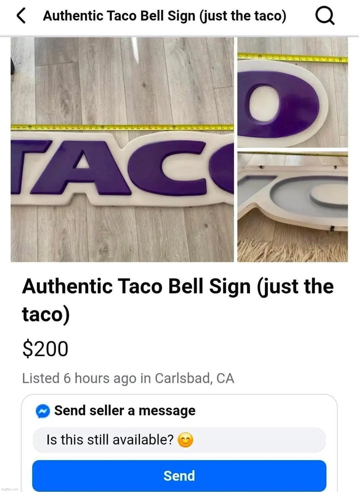 just the taco | made w/ Imgflip meme maker