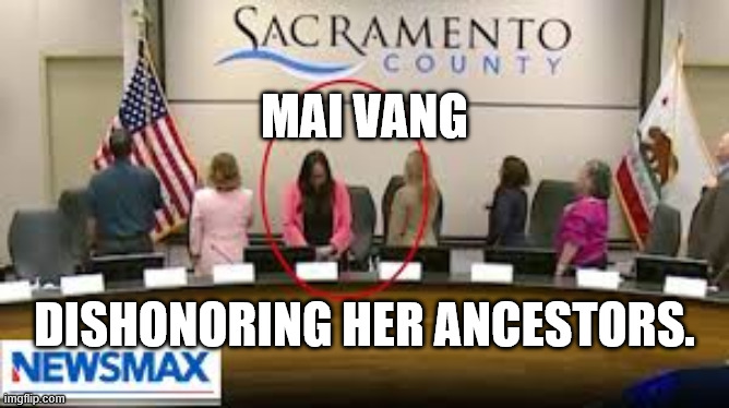 Mai Vang | Mai Vang; Dishonoring her ancestors. | image tagged in mai vang | made w/ Imgflip meme maker