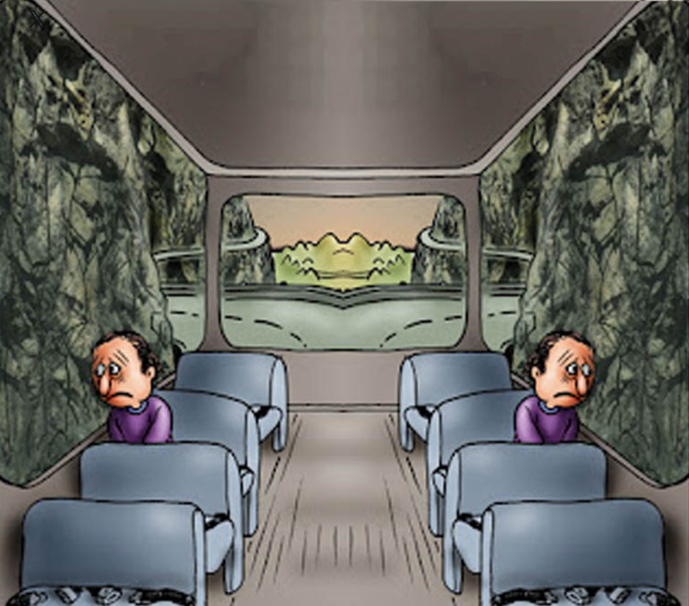 Two guys on a bus Blank Meme Template