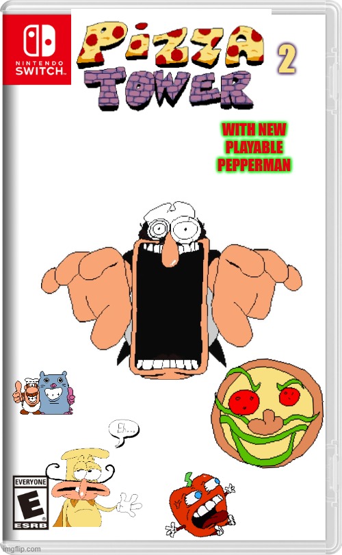 Nintendo Switch | 2; with new playable pepperman | image tagged in nintendo switch | made w/ Imgflip meme maker