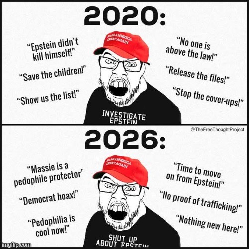 Changing minds, changing heart | image tagged in donald trump,trump,jeffrey epstein,epstein,maga,nevertrump | made w/ Imgflip meme maker