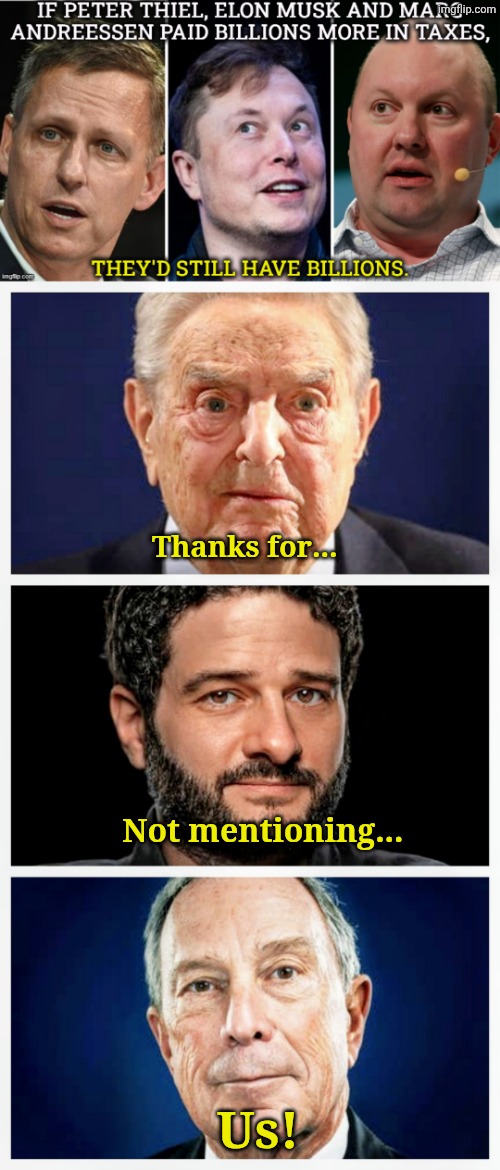 More fodder (and yes, I gave him an upvote) | Thanks for... Not mentioning... Us! | made w/ Imgflip meme maker