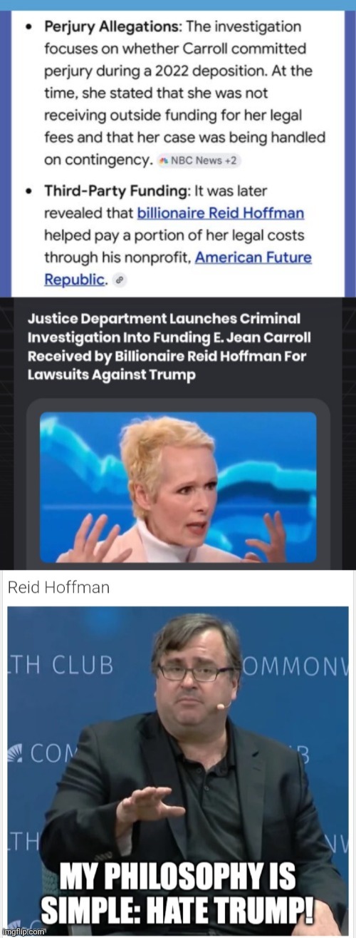 TDS plus money equals nutcase Reid Hoffman | image tagged in reid hoffman tds billionaire | made w/ Imgflip meme maker