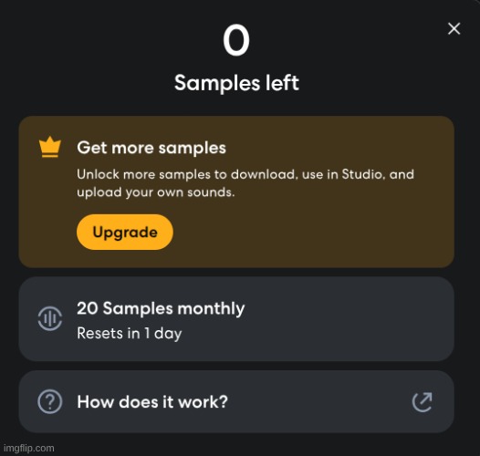 Bandlab has gone so far down that they won't even let me make music anymore. | made w/ Imgflip meme maker