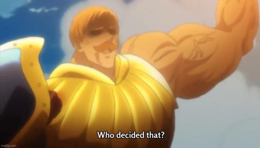 Who decided that? | image tagged in who decided that | made w/ Imgflip meme maker