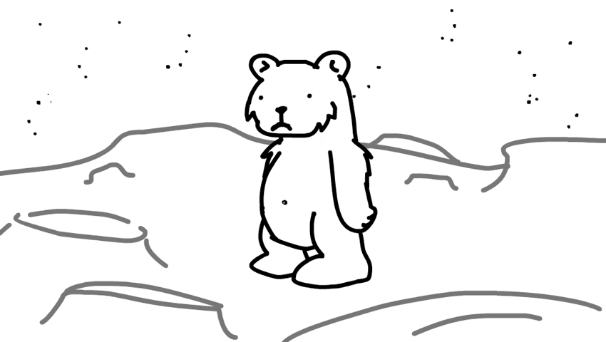 Desmond the Moon Bear Blank Meme Template