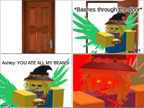 Ashley when you ate all of her beans.mp3 | image tagged in comic,ashley | made w/ Imgflip meme maker