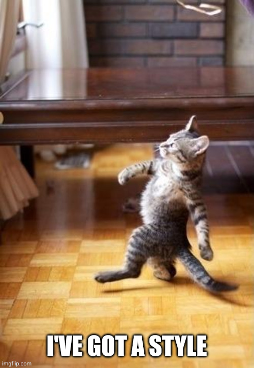 Cool Cat Stroll Meme | I've got a style | image tagged in memes,cool cat stroll | made w/ Imgflip meme maker