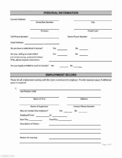 I had an interview today for a job and it went pretty well | image tagged in job application blank | made w/ Imgflip meme maker