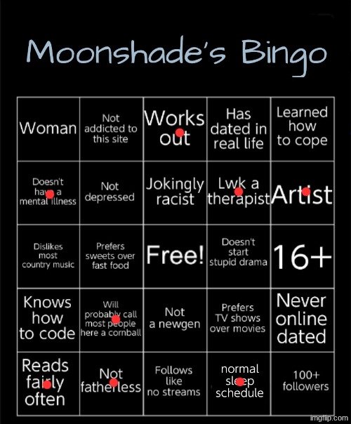 Moonshade's Bingo 2025 | image tagged in moonshade's bingo 2025 | made w/ Imgflip meme maker