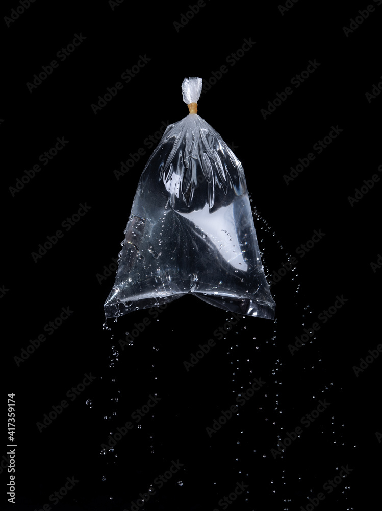 Leaking water bag Blank Meme Template
