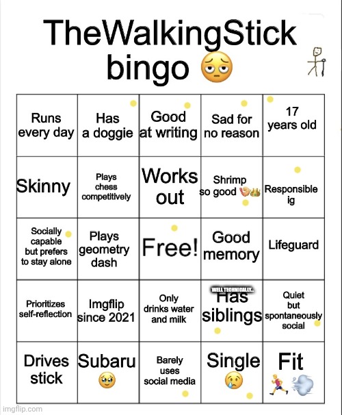 TheWalkingStick bingo | Well technically... | image tagged in thewalkingstick bingo | made w/ Imgflip meme maker