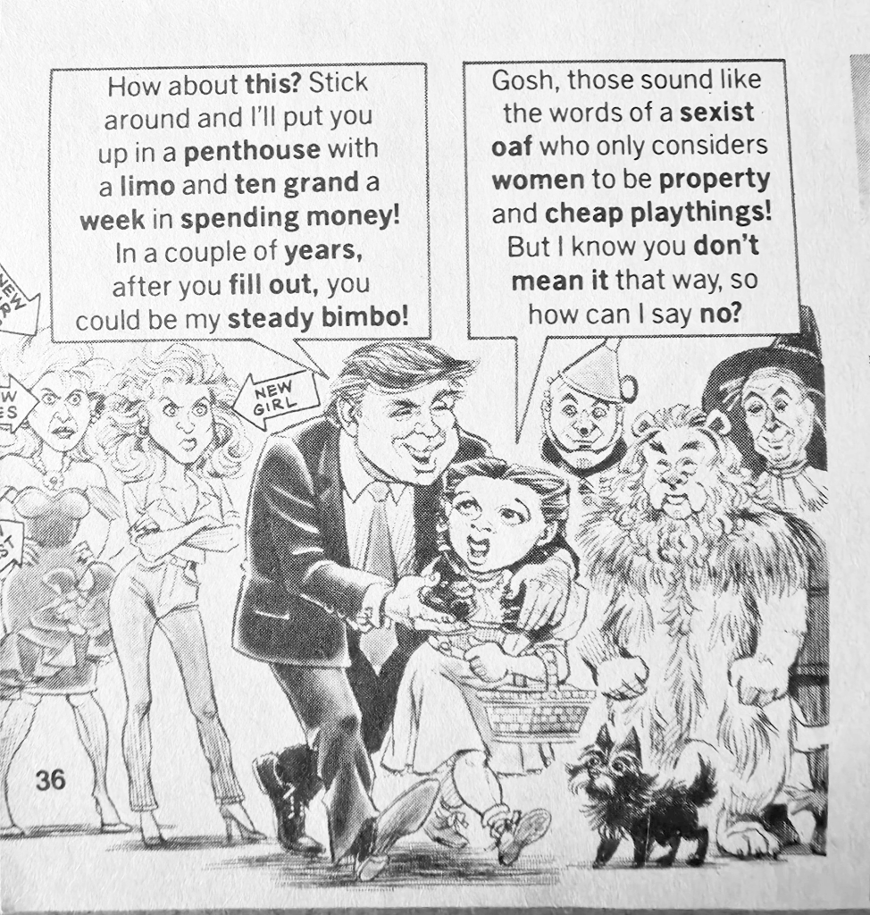 Trump Mad Magazine 1991 - we always knew he was a perv Blank Meme Template