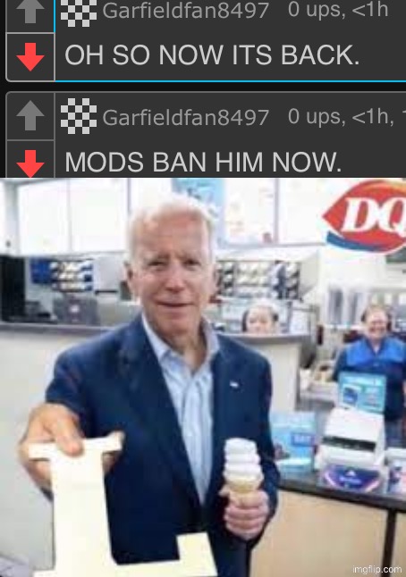 He mad at boxes confirmed | image tagged in joe holding the letter l | made w/ Imgflip meme maker