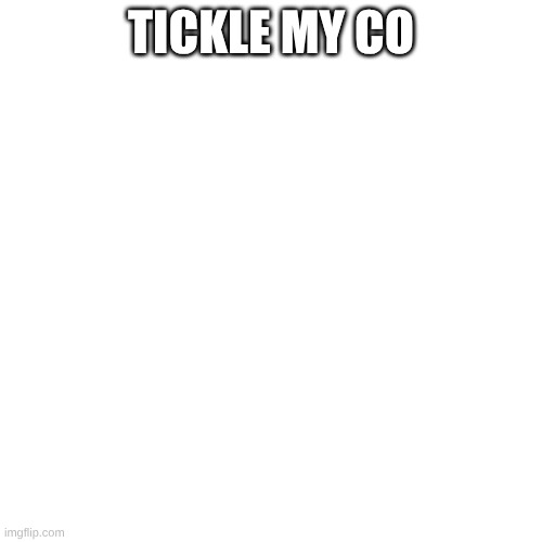 Blank Transparent Square Meme | tickle my co | image tagged in memes,blank transparent square | made w/ Imgflip meme maker