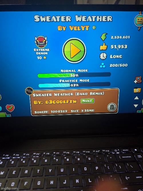 I have 50% on an extreme now, and it isnt the dash orb one | made w/ Imgflip meme maker
