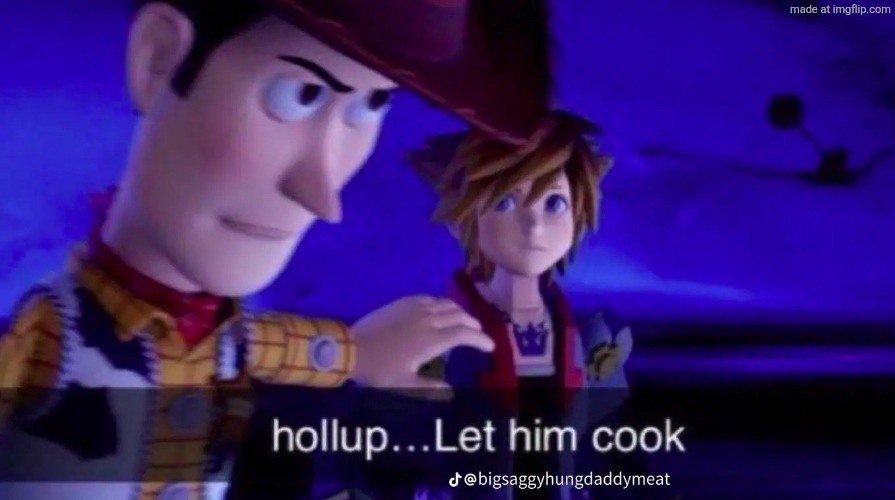 image tagged in holl up let him cook | made w/ Imgflip meme maker