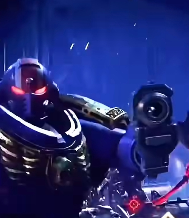 Ultramarine Gun Point Blank Meme Template