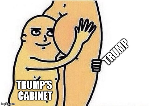 Trump Trump's 
cabinet | image tagged in love the booty | made w/ Imgflip meme maker
