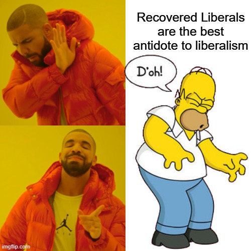 It's called fighting fire with fire; Trump knows the Game. And he's good at it.Liberalism is mental most are drug addicts | Recovered Liberals are the best antidote to liberalism | image tagged in memes,drake hotline bling | made w/ Imgflip meme maker
