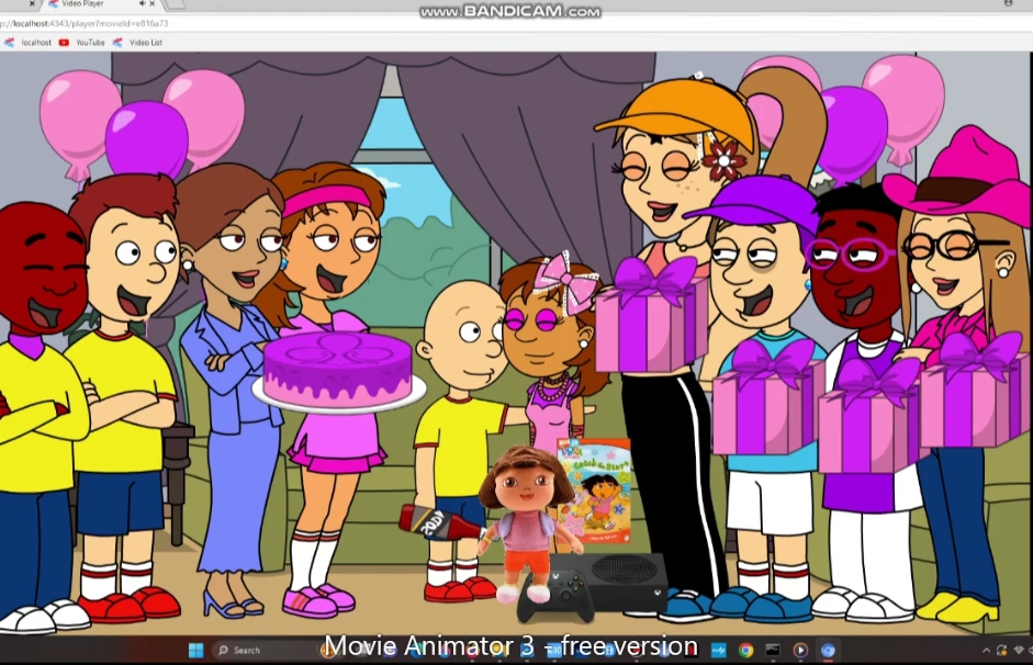 Dora’s better birthday gift Blank Meme Template