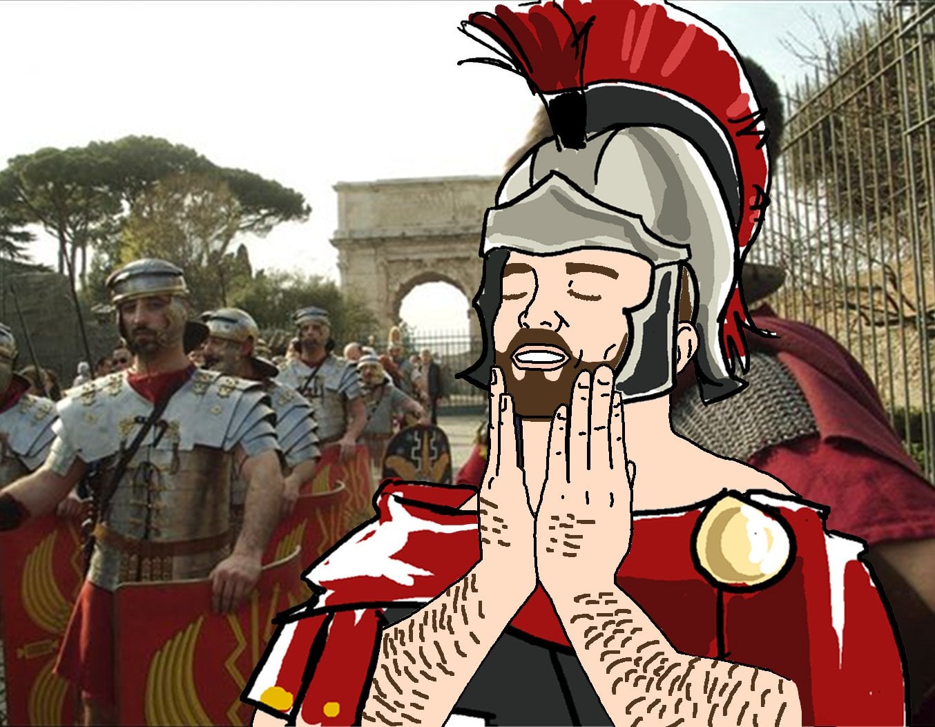 Feels good Roman Soldier Blank Meme Template