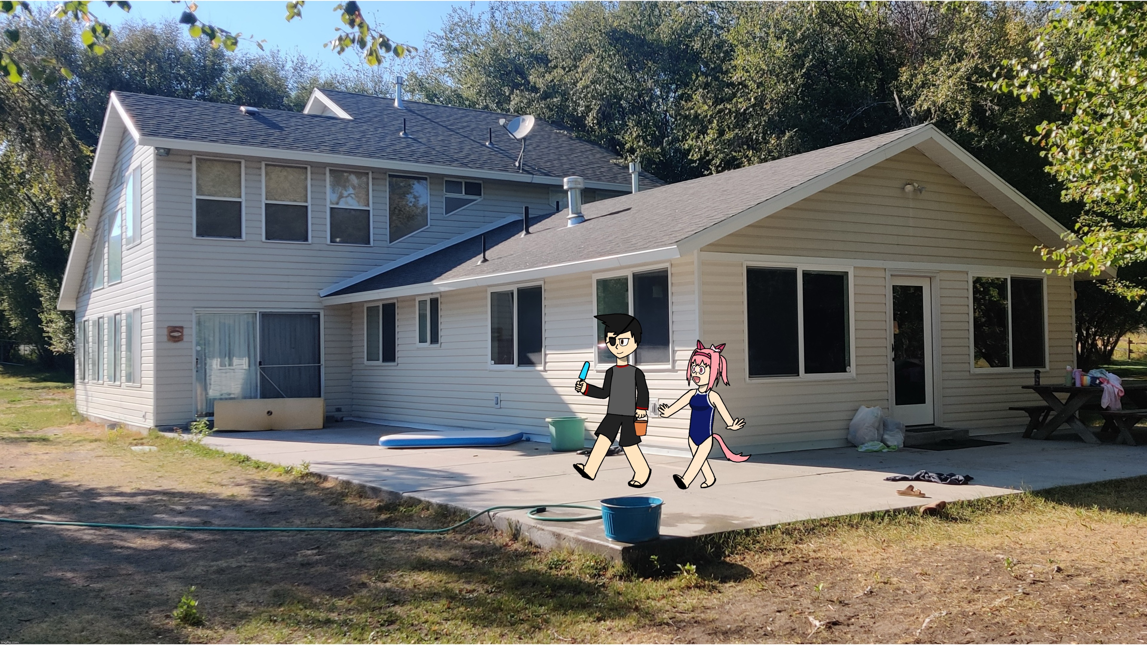 Jason enjoying the summer with his daughte- I mean trainee | made w/ Imgflip meme maker