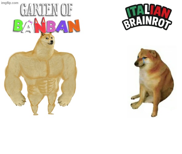 Buff Doge vs. Cheems | image tagged in memes,buff doge vs cheems | made w/ Imgflip meme maker