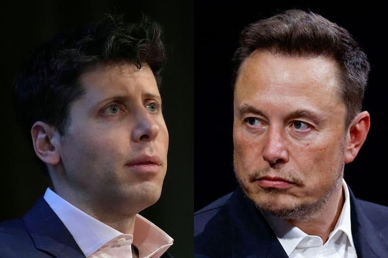 High Quality Elon Musk vs. Sam Altman Blank Meme Template