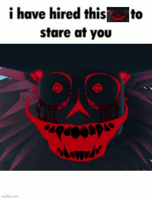 go nuts | image tagged in i have hired this to stare at you blank template | made w/ Imgflip meme maker
