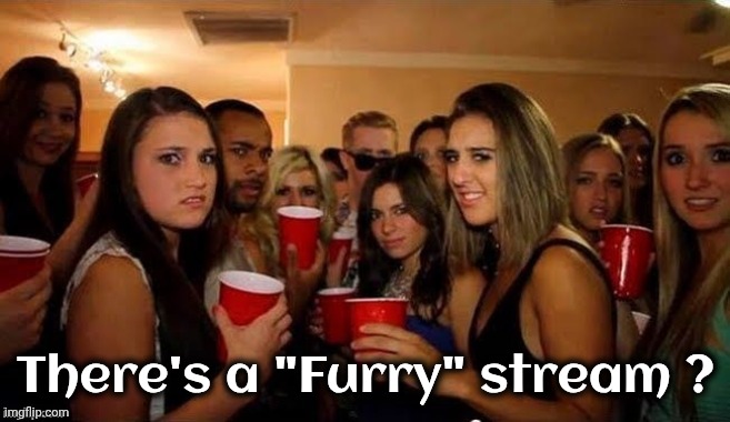 There's a "Furry" stream ? | image tagged in that's disgusting | made w/ Imgflip meme maker