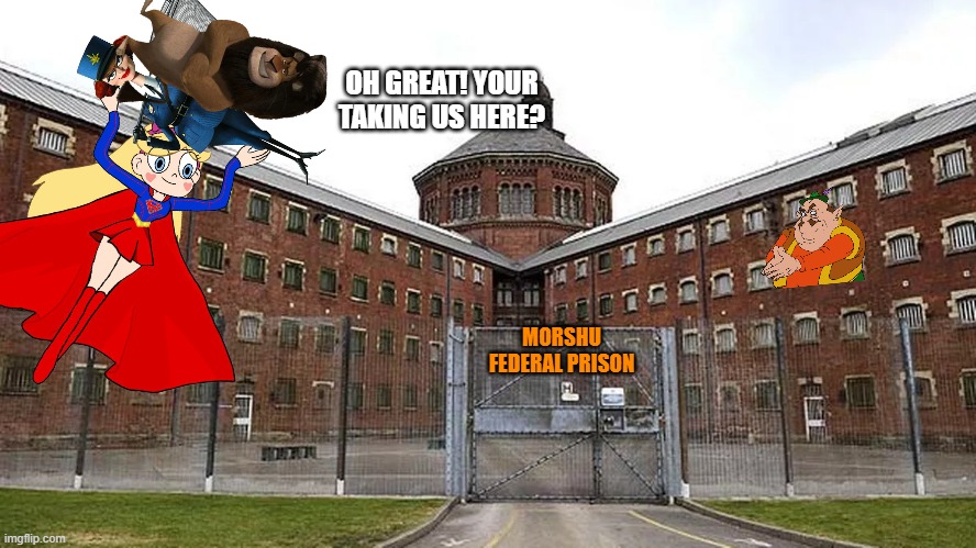 Morshu Federal Prison | oh great! your taking us here? | image tagged in morshu federal prison | made w/ Imgflip meme maker