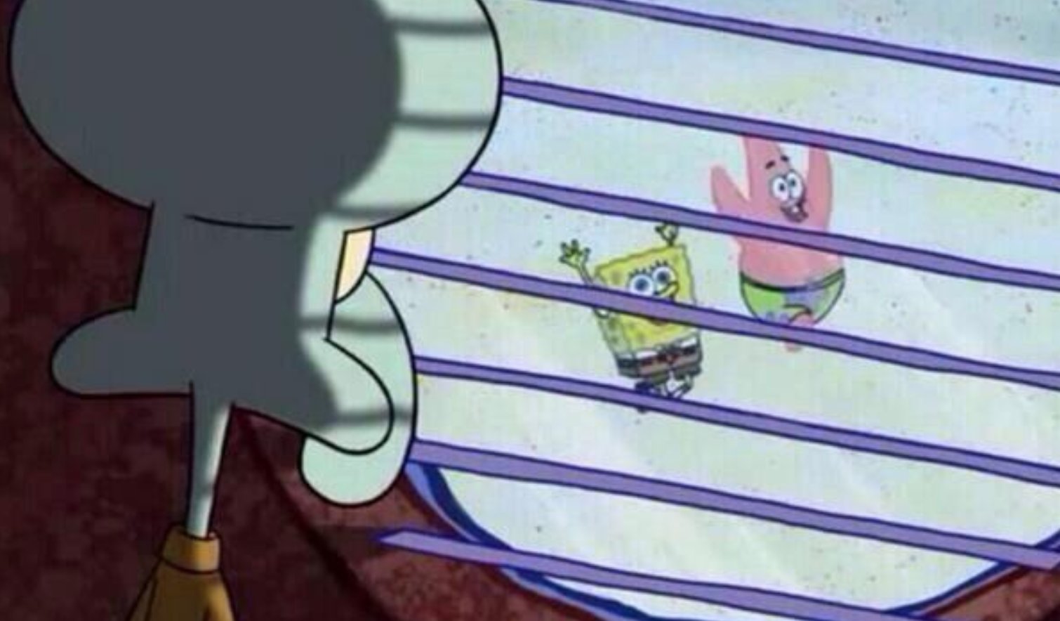 Squidward windows missing out FOMO Blank Meme Template
