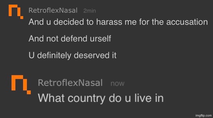 He deleted his account right after, lel | made w/ Imgflip meme maker