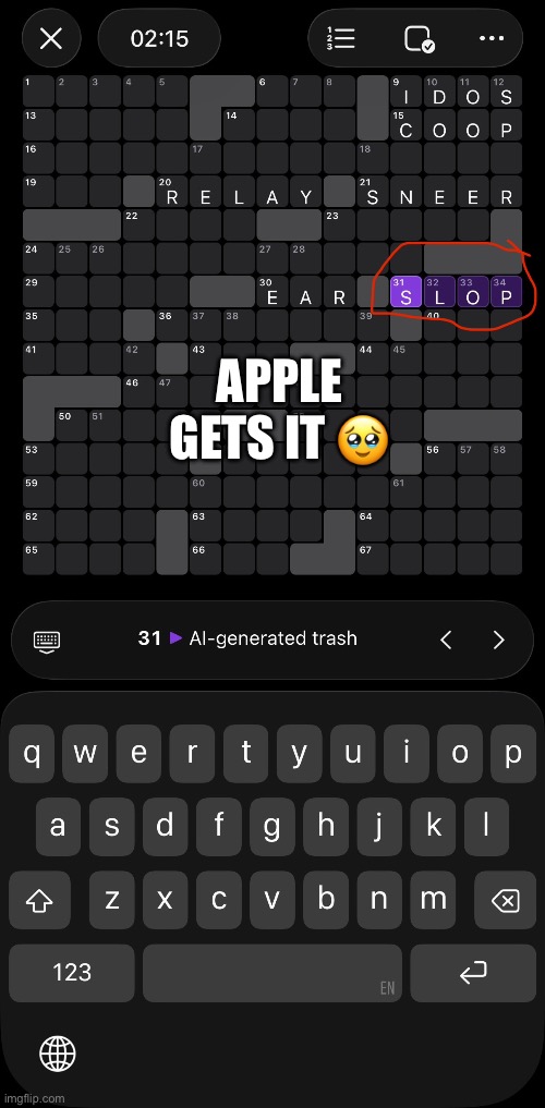 IMG_2452.jpeg | Apple gets it 🥹 | image tagged in img_2452 jpeg | made w/ Imgflip meme maker