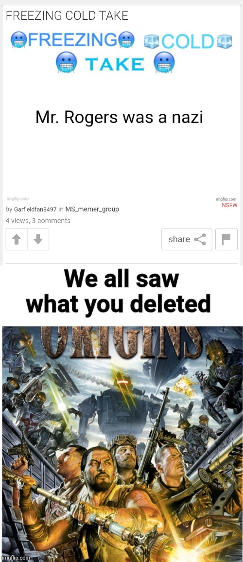 image tagged in we all saw what you deleted | made w/ Imgflip meme maker