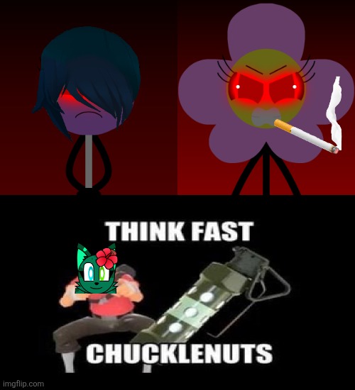 [TW: Smoking] hehe | image tagged in deviantart,ruin the fill in memes,bfb,bfdi,fauna world,cry about it | made w/ Imgflip meme maker