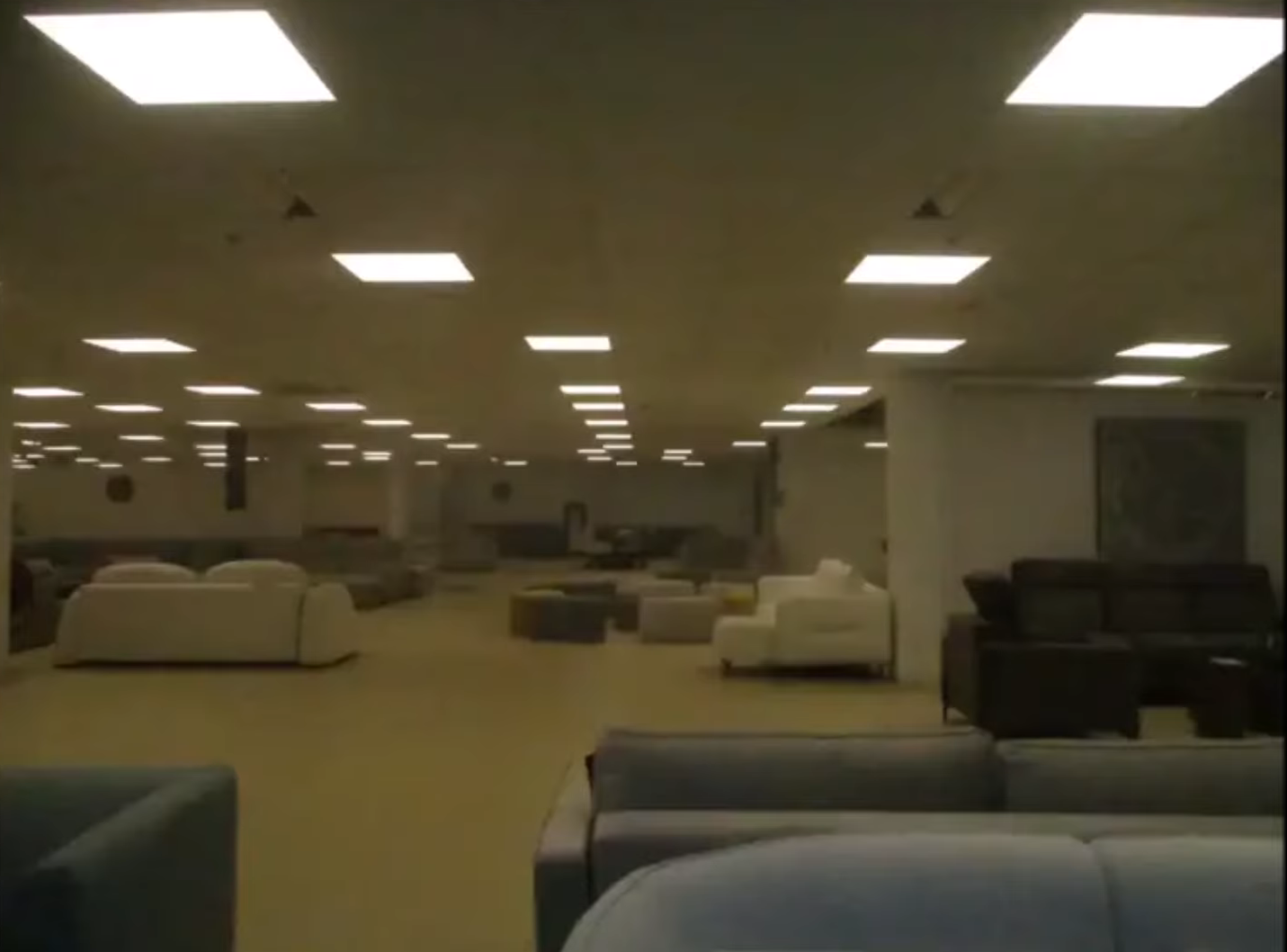 Liminal furniture store Blank Meme Template