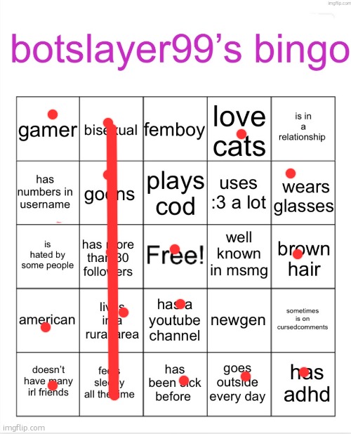 botslayer bingo | image tagged in botslayer bingo | made w/ Imgflip meme maker