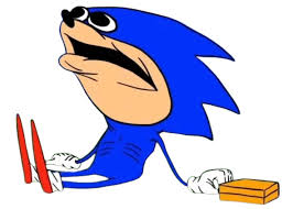 High Quality sonic thing Blank Meme Template