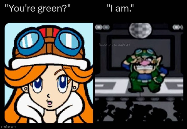 my mona x wario slop | made w/ Imgflip meme maker
