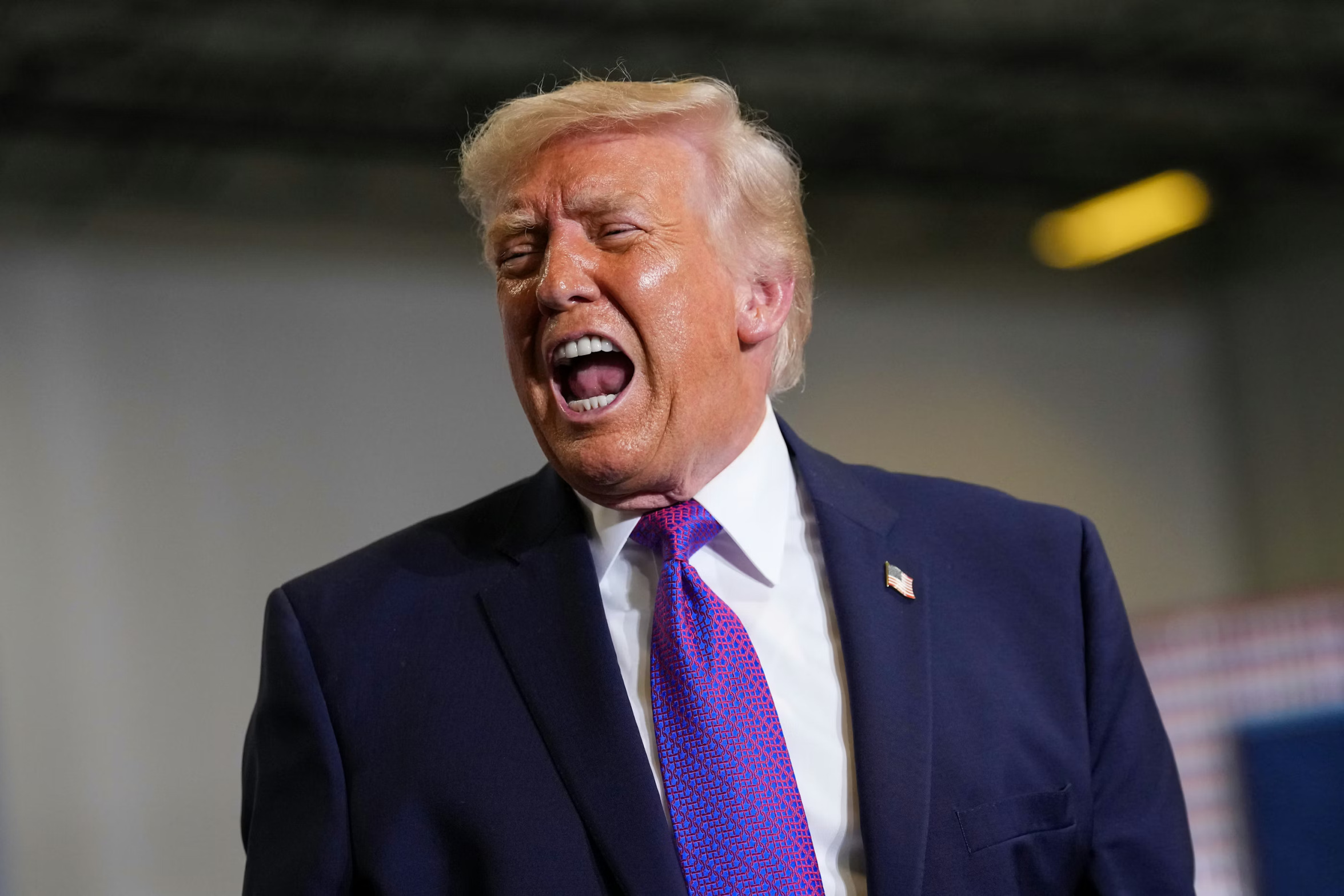Crazy old man yelling at a cloud - Donald Trump Blank Meme Template