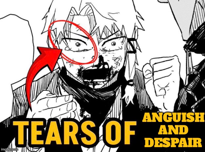 how tf did yuji lose to denji | anguish and despair | made w/ Imgflip meme maker