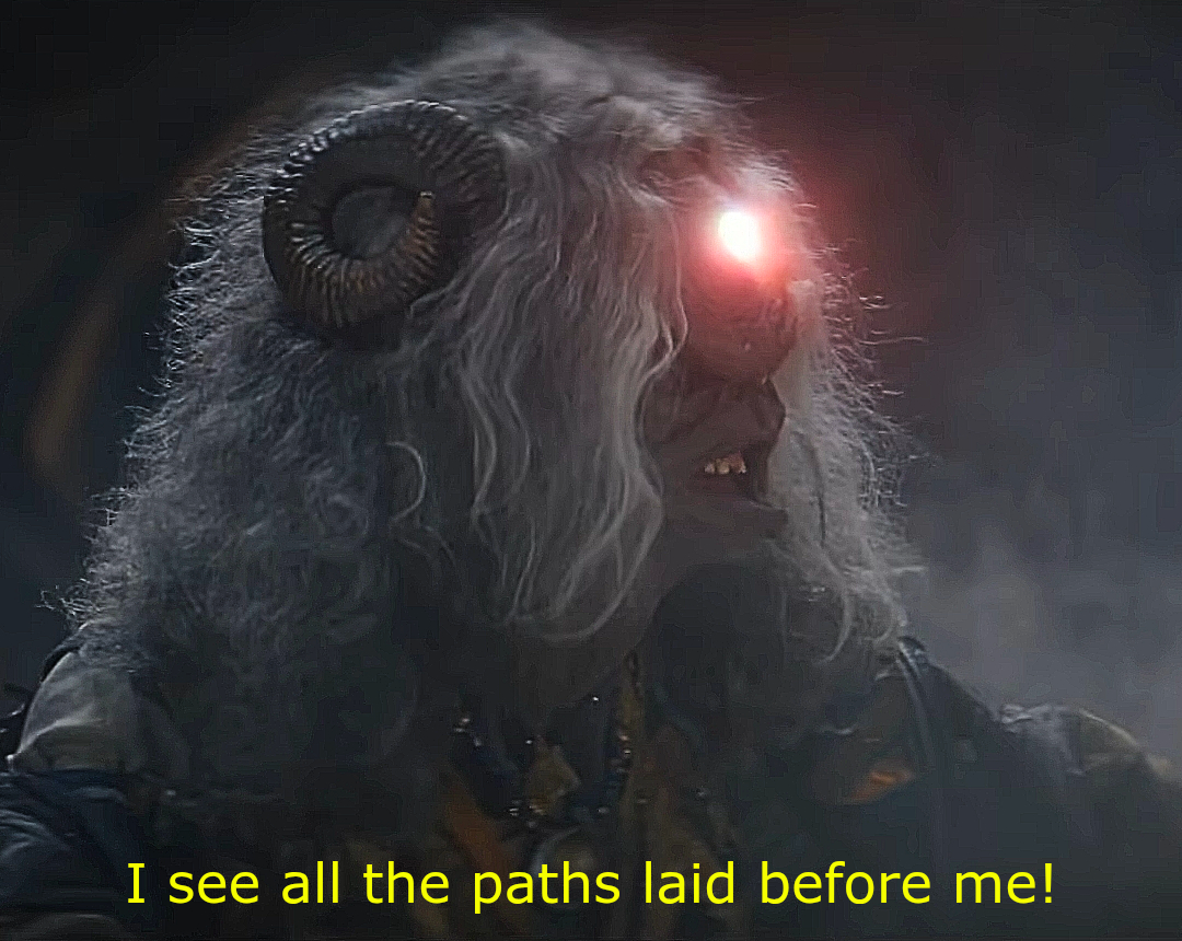 I see all Paths Blank Meme Template