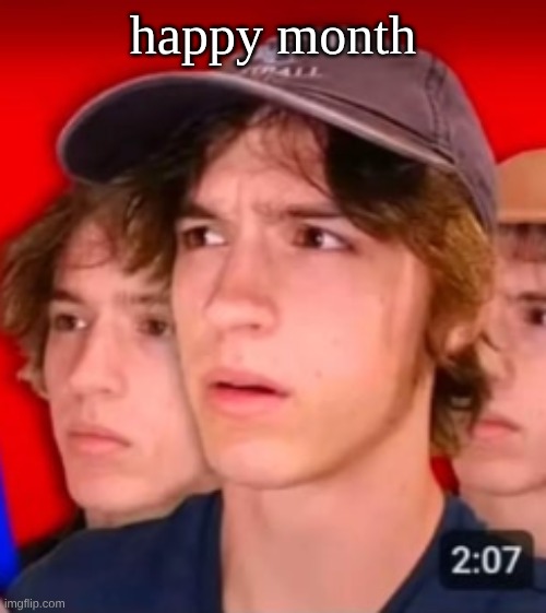 people trying to be different template | happy month | image tagged in people trying to be different template | made w/ Imgflip meme maker