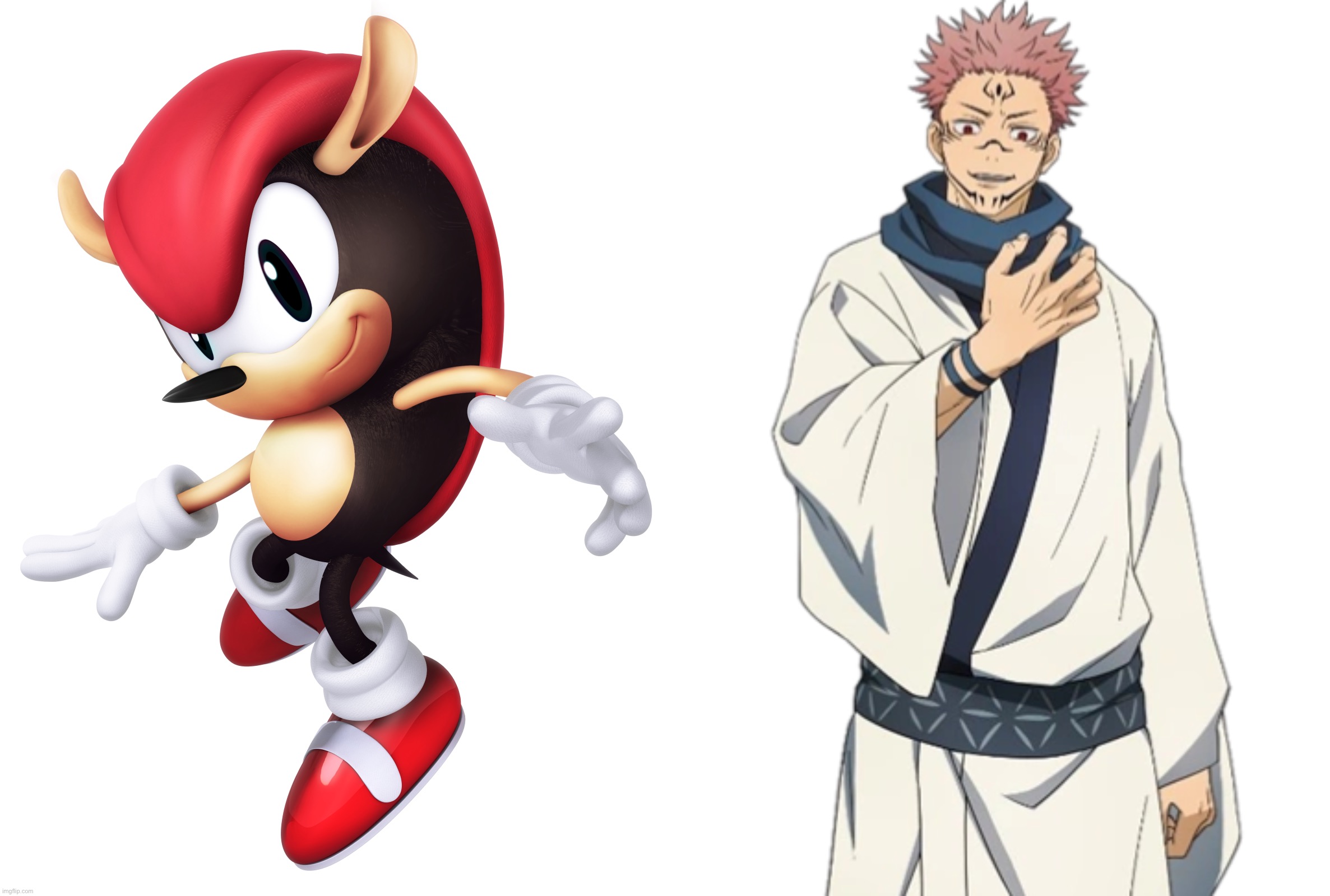 image tagged in mighty the armadillo,sukuna | made w/ Imgflip meme maker