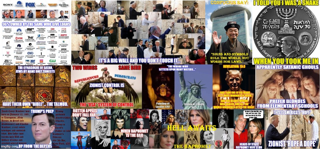 SYNAGOGUE COLLAGE | image tagged in politics,holy bible,brainwashing,nwo,anti trump | made w/ Imgflip meme maker